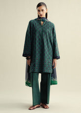 3-PC Unstitched Digital Printed Chiffon Coco By Zara Shahjahan | Willow-10A